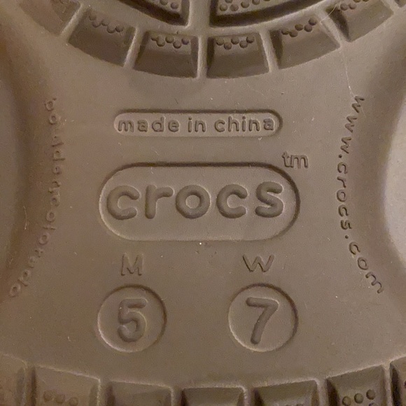 Crocs flip flop things unisex brown nice W7, M5 - Picture 10 of 11